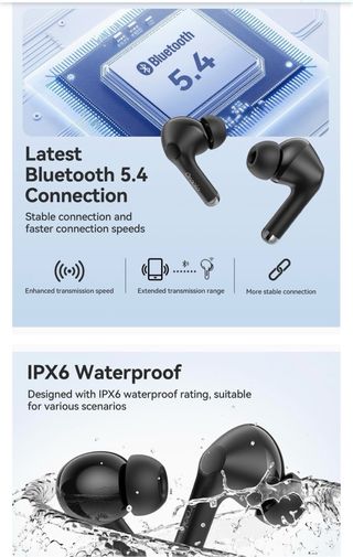 Auriculares inalámbricos Oraolo negros