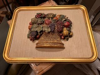 CUADRO BODEGON EN RELIEVE AÑOS 70