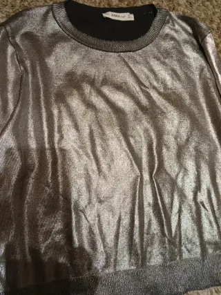 Jersey Zara plateado