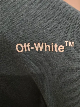 Off-White Sudadera con Capucha y Cadena