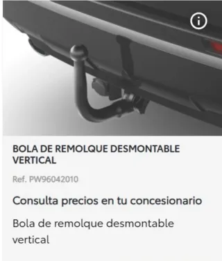 Bola de remolque desmontable Toyota Rav4 XA50