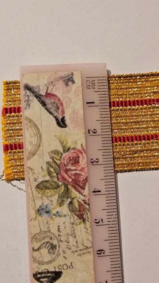 Galón Hilo Oro pasamanería antiguo