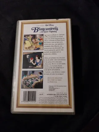 Blancanieves y los Siete Enanitos VHS Disney Españ