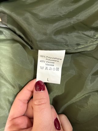 Chaleco acolchado mujer verde