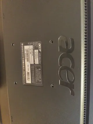 Monitor Acer 19" Plata y Negro