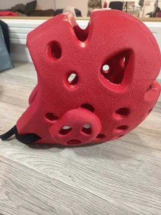 Casco Taekwondo Fujimae Azul y Rojo