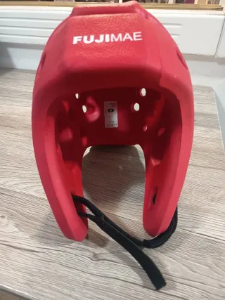 Casco Taekwondo Fujimae Azul y Rojo