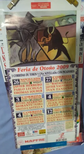 6 Carteles Toros Las Ventas Madrid años 90 y 2000