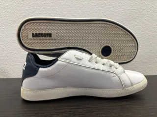Zapatillas Lacoste Blancas y Azul Marino