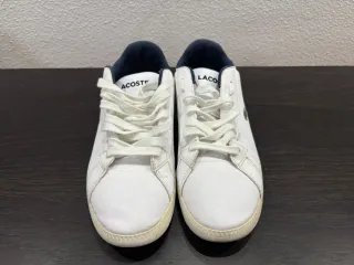 Zapatillas Lacoste Blancas y Azul Marino