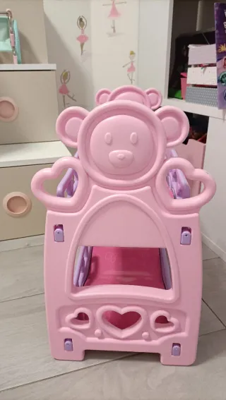 Literas para muñecas rosa y morado