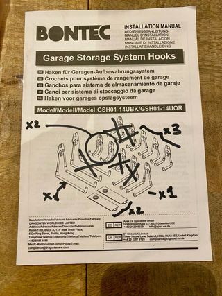 Set 7 Ganchos Pared Naranja antislip