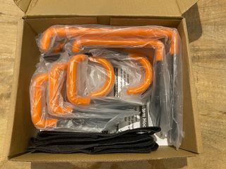 Set 7 Ganchos Pared Naranja antislip