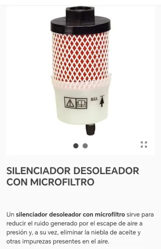 Silenciador desoleador con micro filtro