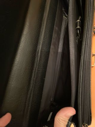Maletín de piel negro NUEVO