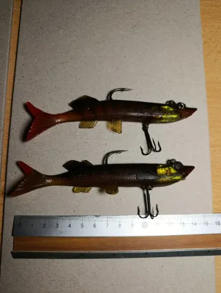 2 Señuelos pesca goma