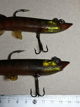 2 Señuelos pesca goma