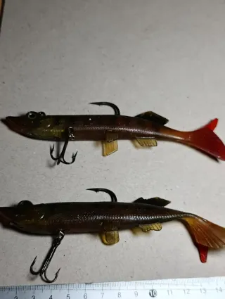 2 Señuelos pesca goma