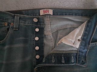 Pantalón Levis 501 Hombre Azul Claro