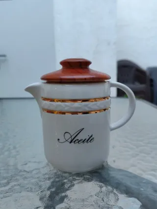 Set Botes Cocina Madera y Cerámica