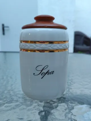 Set Botes Cocina Madera y Cerámica