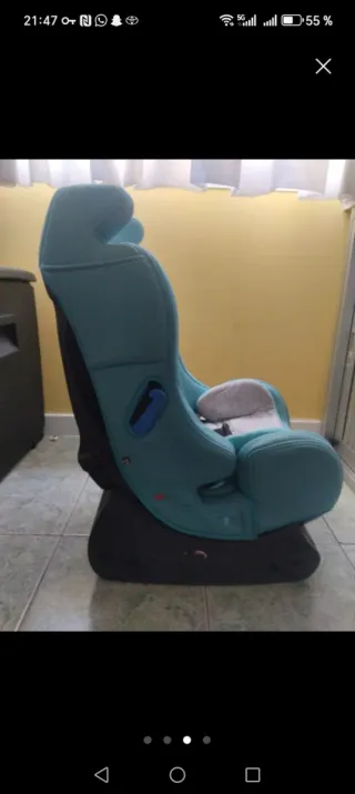 Silla coche bebé azul