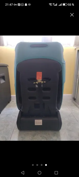 Silla coche bebé azul