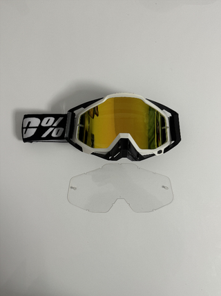 Gafas 100% Negra Blanca 18