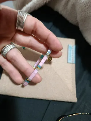 Lote 4 Pulseras Anartxy Multicolor y Doradas