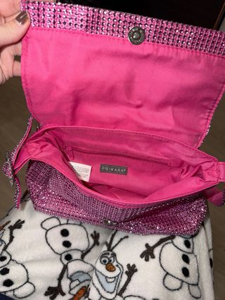 Bolso fiesta lentejuelas rosa