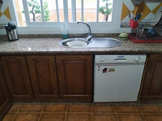 Muebles de cocina de madera de roble