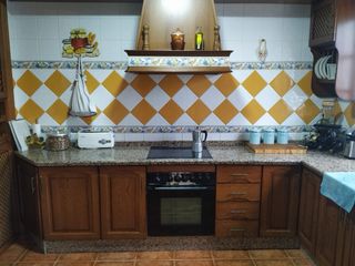 Muebles de cocina de madera de roble