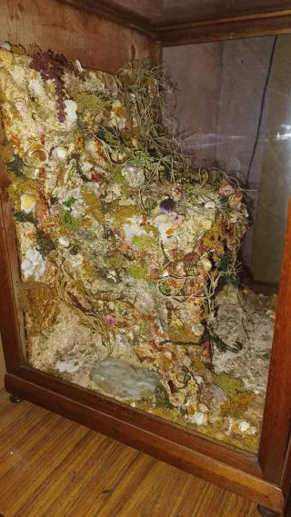 Vitrina antigua para Belén