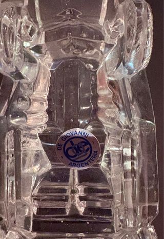 Fermacarte auto vintage in cristallo