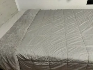 Edredón Corduroy y Fleece Gris