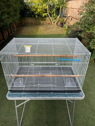 Jaula grande para aves 75x45x45