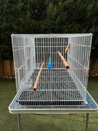 Jaula grande para aves 75x45x45