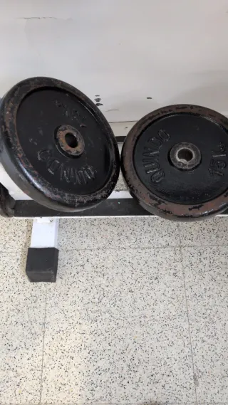 Soporte para discos de musculación