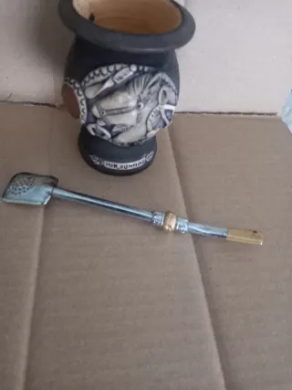 Cuia de chimarrão pequena decorada