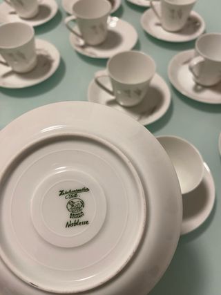 Juego de café de porcelana - Completo