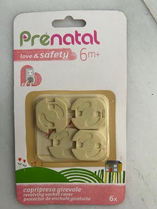 Lote bebé: doudou, biberón, protector enchufe