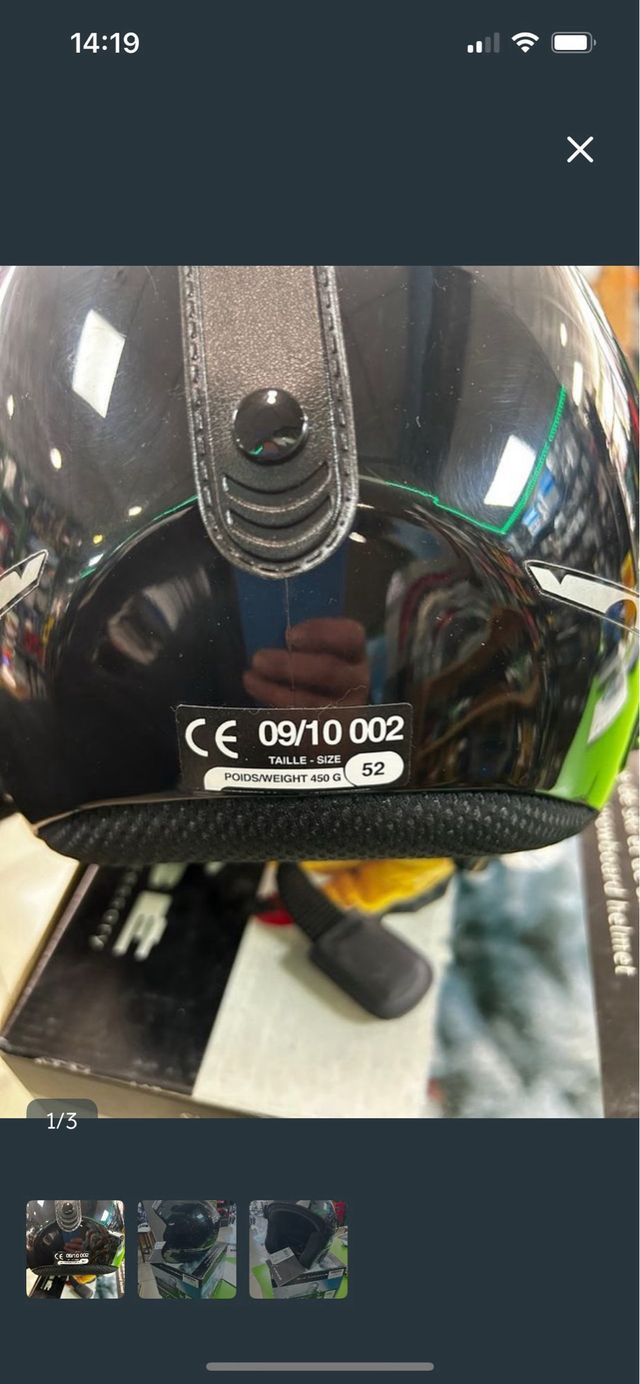 Casco esquí Cebé negro talla 52