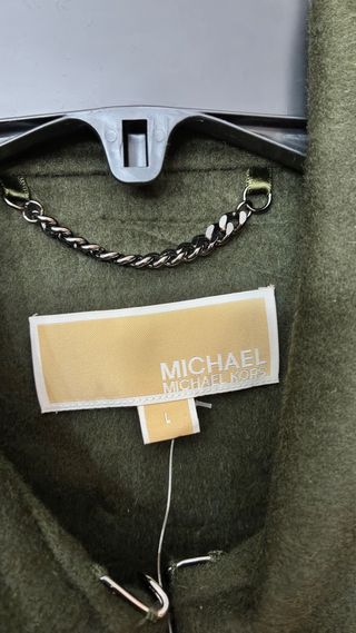 Abrigo Lana Michael Kors Talla L Verde Oliva