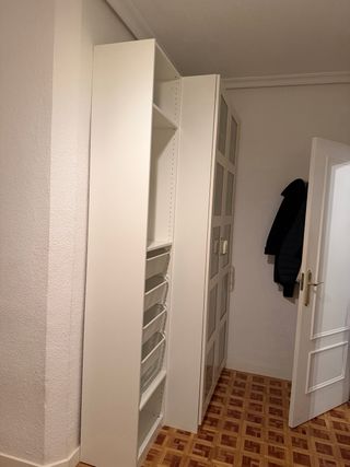 Armario 2 puertas cristal y madera