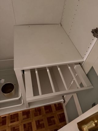 Armario 2 puertas cristal y madera