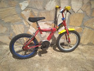 Bicicleta Spiderman 16" niño