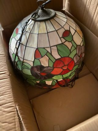 Lámpara mod. Tiffany estilo globo