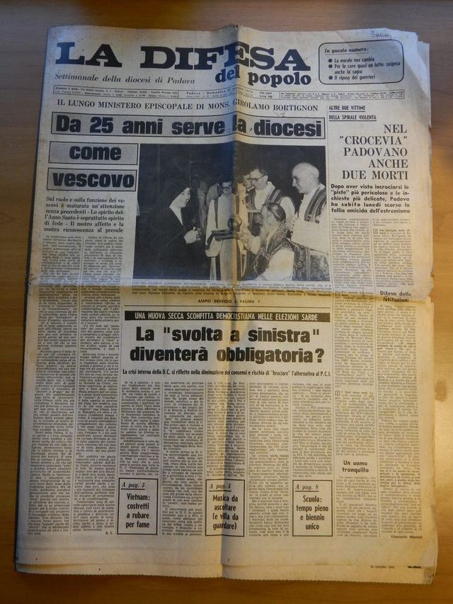 La Difesa del popolo 23 giugno 1974