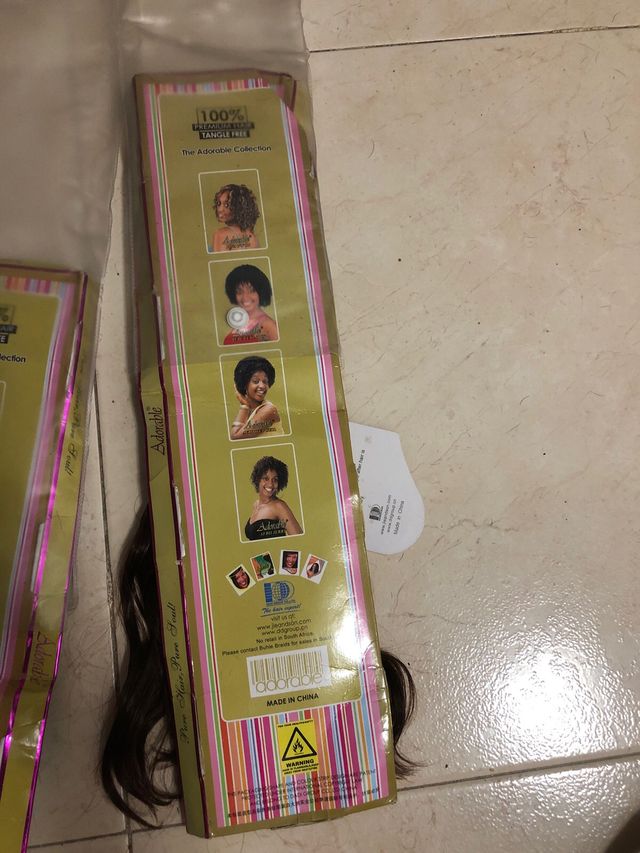 Extytenciones pelo sintetico