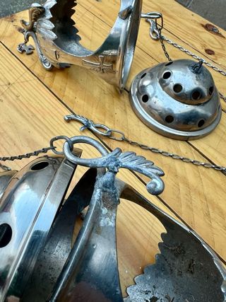 PAREJA DE INCENSIARIOS ANTIGUOS